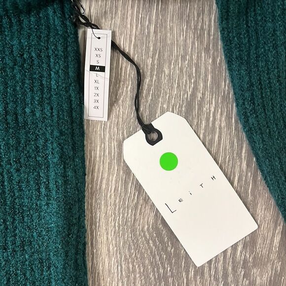 Nwt LEITHâGreenâsweaterâsizeâMedium - Picture 3 of 9